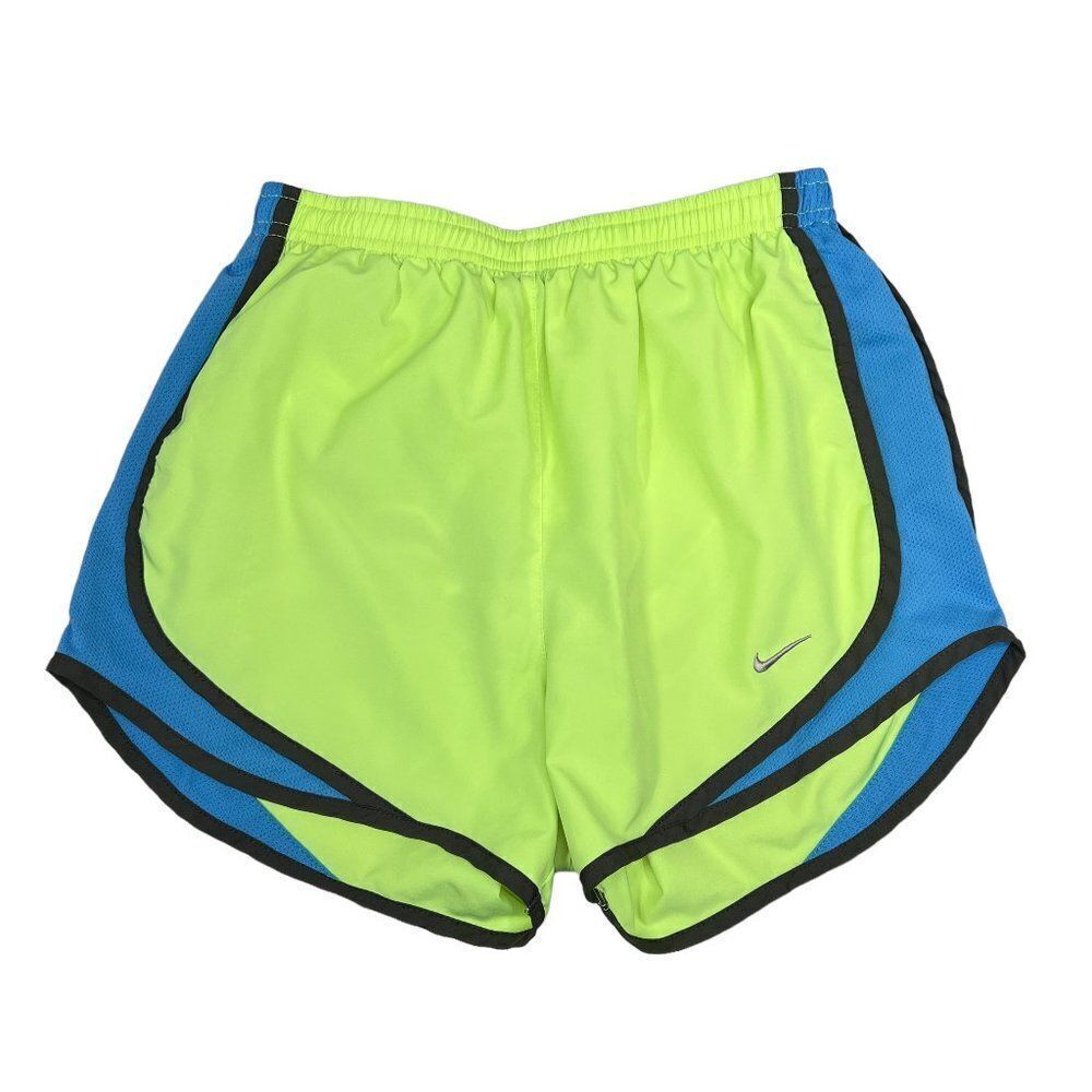 Nike Tempo Shorts Womens Size XS Lime Green Dri-Fit Running Athletic Performance